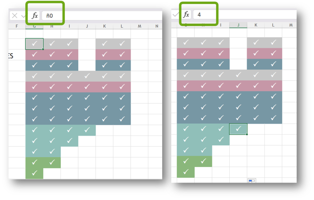 Como hacer checkboxes en excel